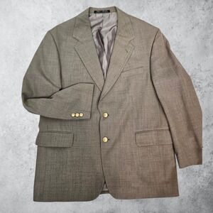 Wall Street Collection Vintage Bealls Worsted Wool Blend 44R Blazer Gold Button